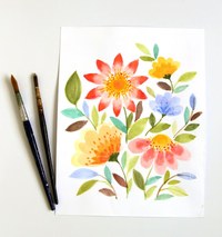 Floral Watercolor Painting