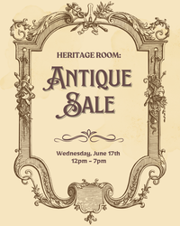 Heritage Room: Antique Sale