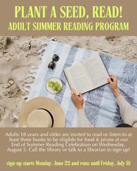 Adult Summer Reading Celebration