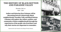 The History of Black Bottom and Paradise Valley